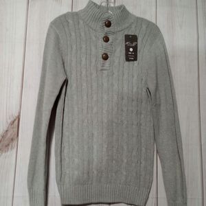 Kian D Sweater Ladies Large Gray Chunky Knit